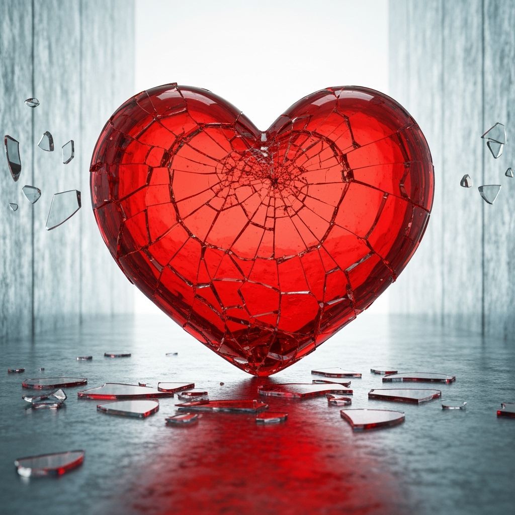 Shattered Glass Heart in a Fragile World
