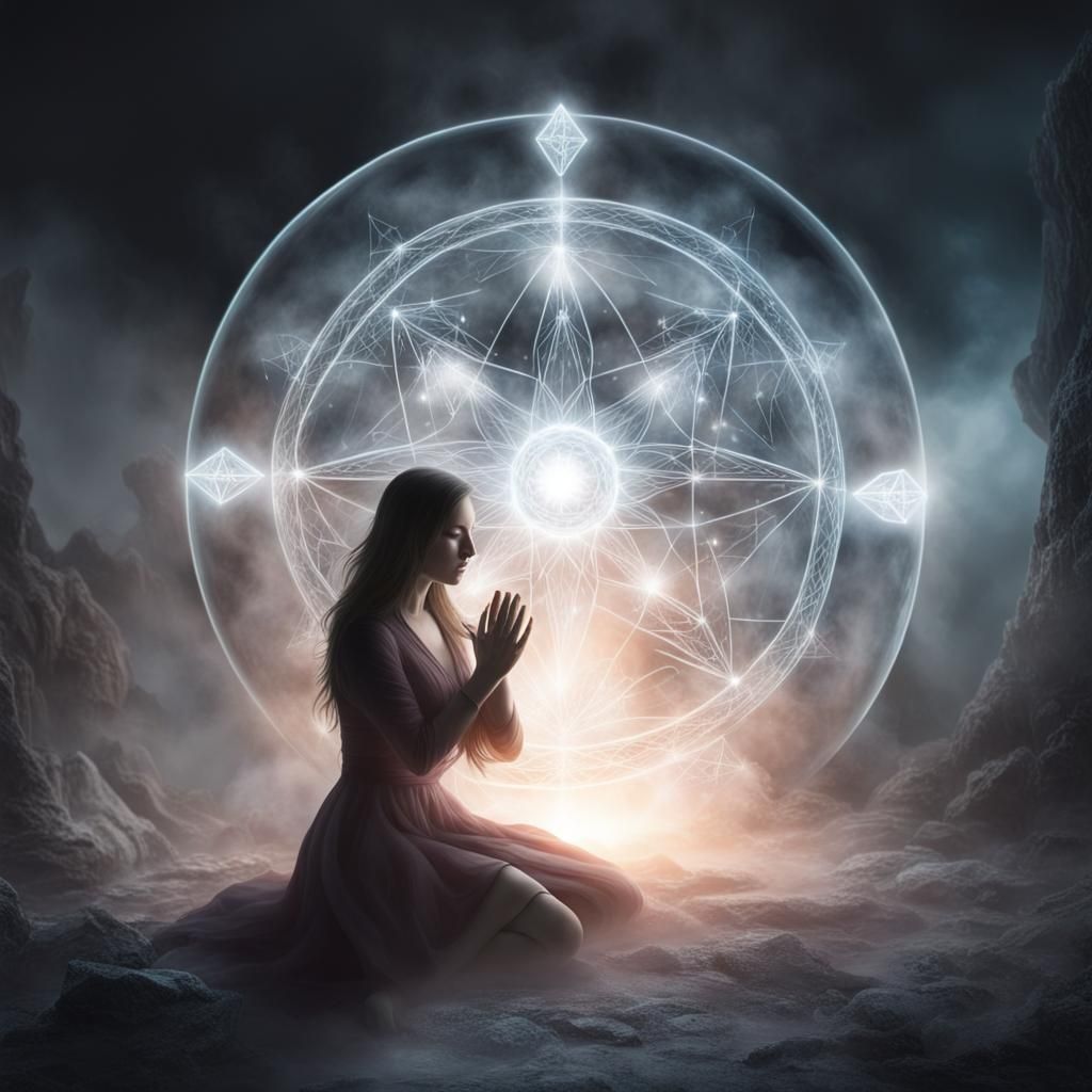 Crystal Orb of Power with Arcane Symbols