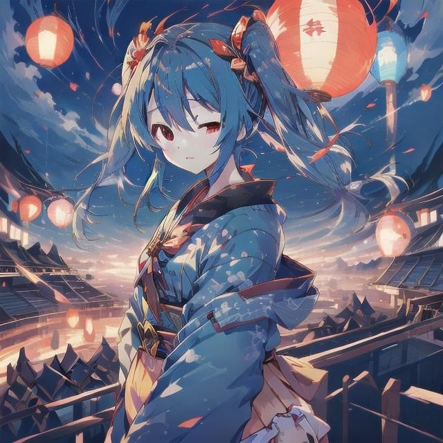 Anime Girl in Underwear Generated by AI