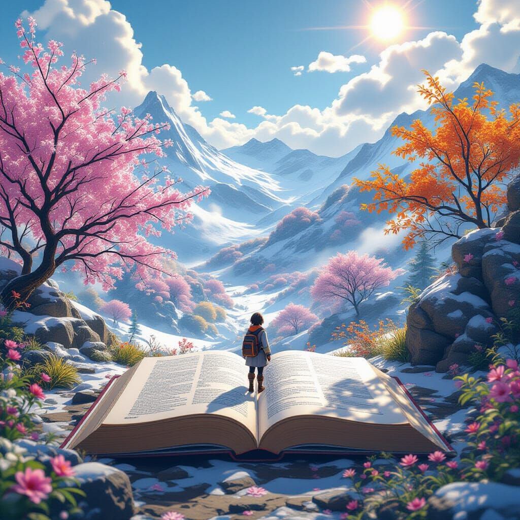 Fantasy Adventurer in Four Seasons Book