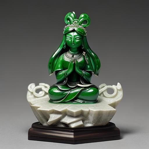Intricate Jade Sculpture Art