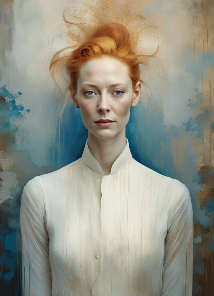 Ghostly Portrait in Fantasy Art Style