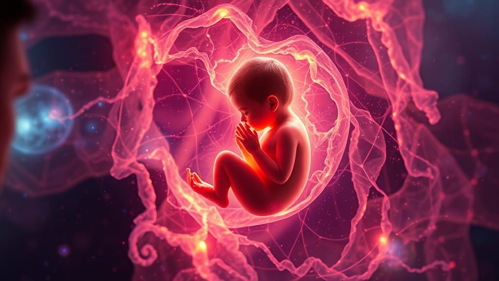 Cosmic Embryo: Holographic Astral Development in Mixed Media