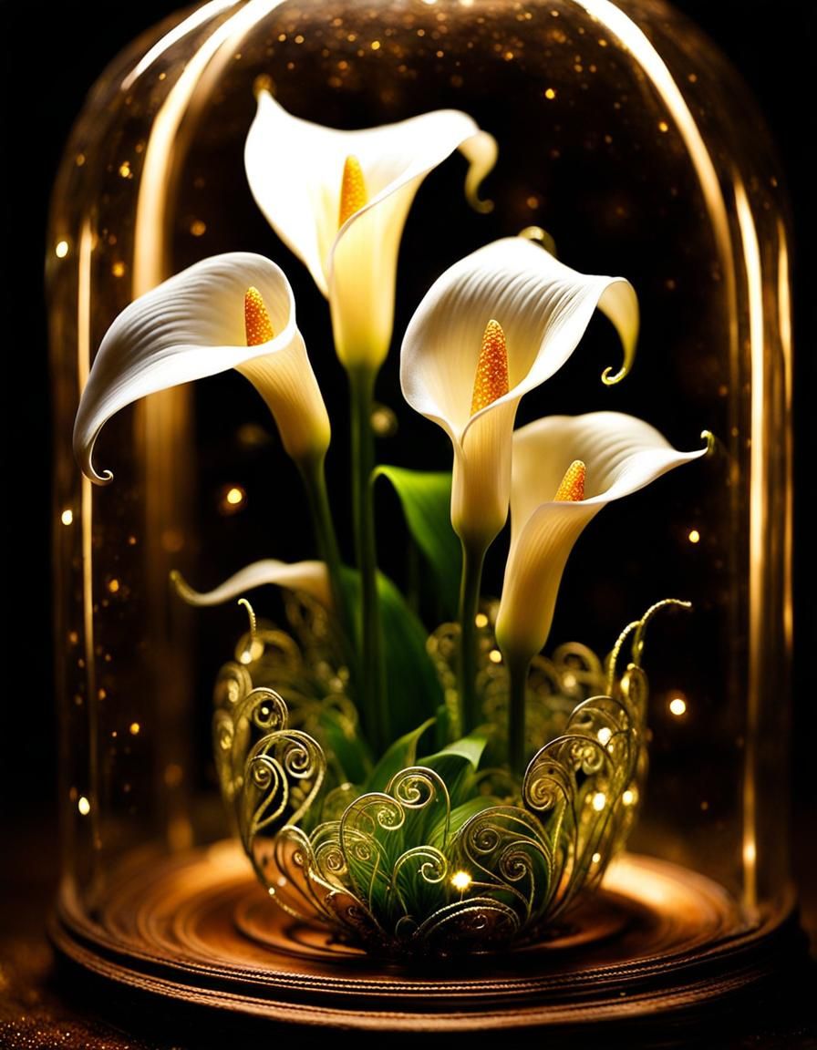 Encased Calla Lillies