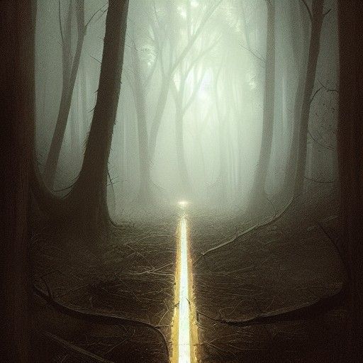 Sinister Choice: Two Paths in Dark Fantasy Style