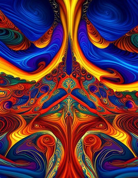 Pythagoras Theorem Explained: Fractal Fauvism Digital Art