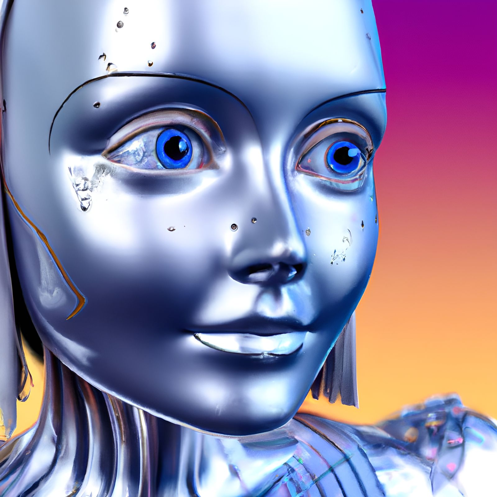 Hyper-Realistic Cyborg in High Definition