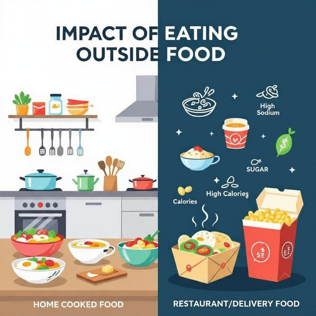 Impact of Eating Outside Food on Adult Nutrition