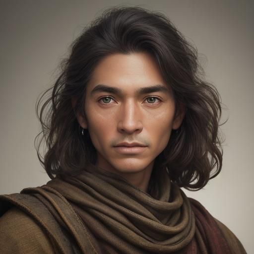 Stylish Hobbit Portrait in Golden Hour Lighting