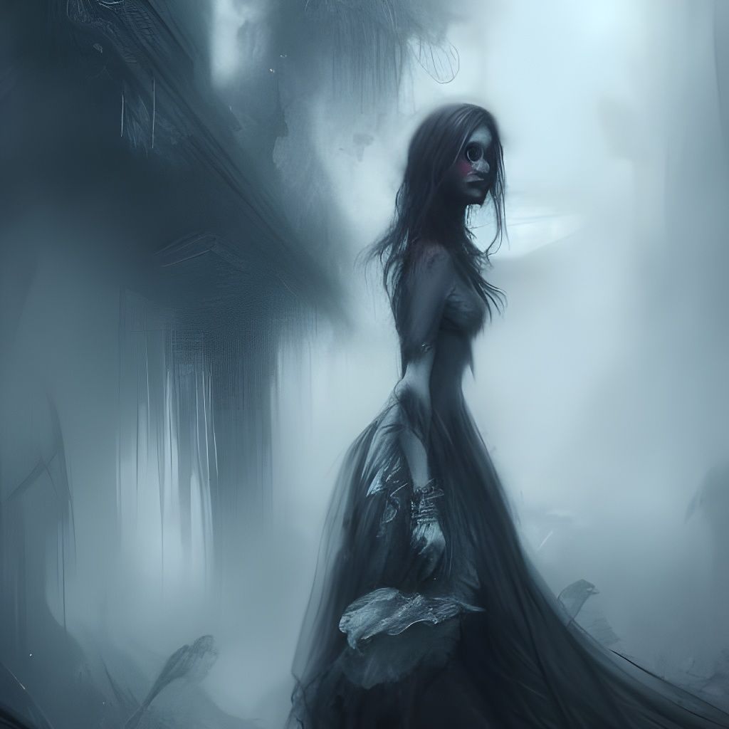 Beautiful Death Portrait in Deep Color