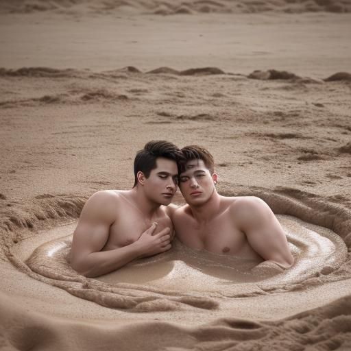 Men in Quicksand: Valentine's Day Photo