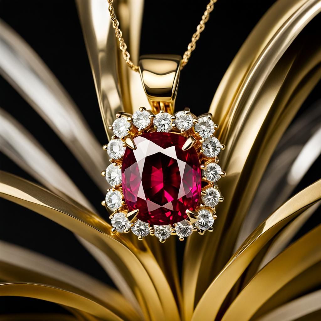 Flawless Ruby in Gold and Silver Fine Jewelry