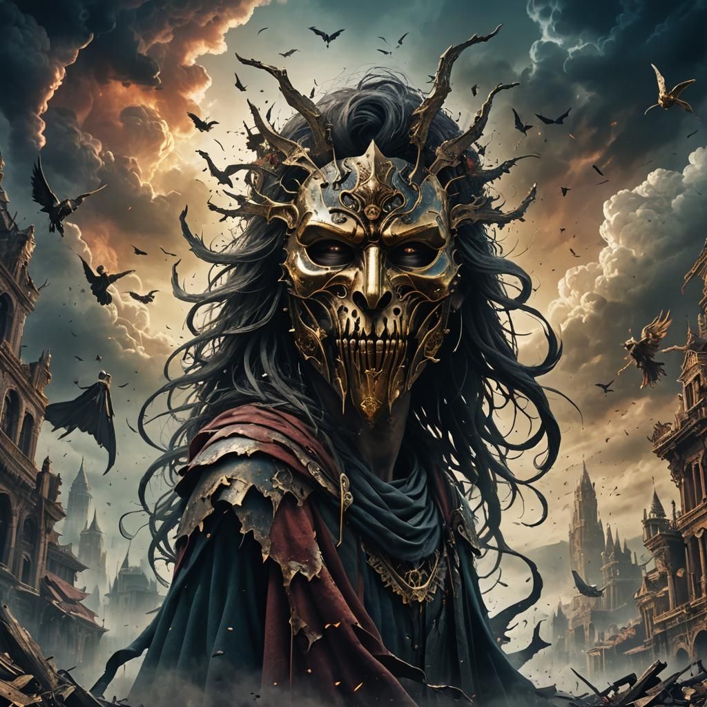 Fantastical God Revealed: Detailed Matte Painting