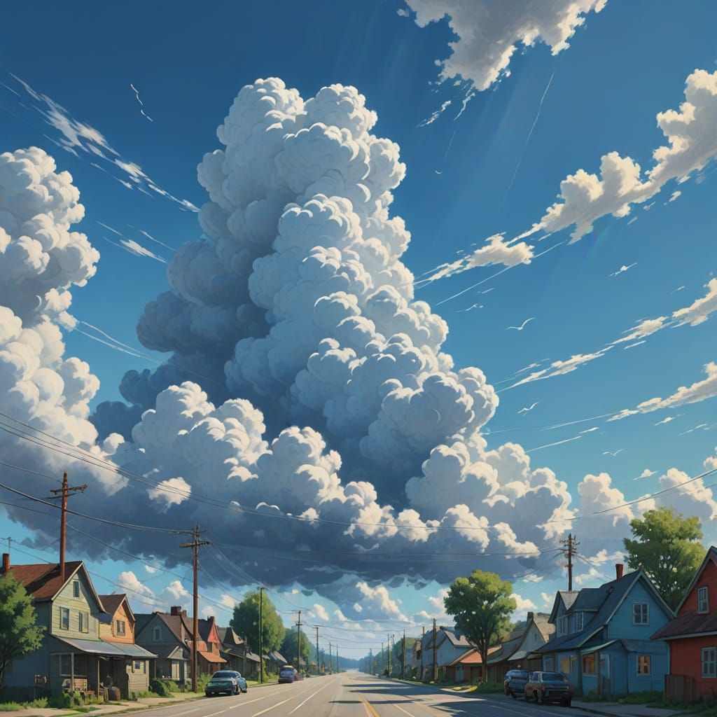 Soft, Ethereal Cloudscapes in Dreamy Blue Skies