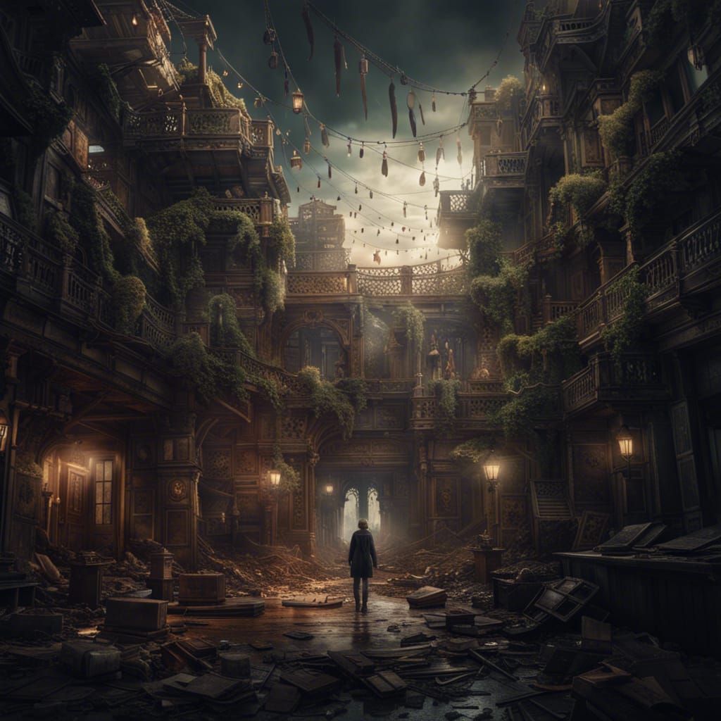 Epic Cinematic Digital Painting of Inner Turmoil