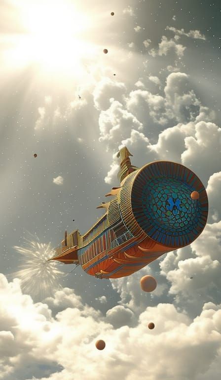 Cosmic Supernova Thought: Hyperdetailed Digital Matte Painti...