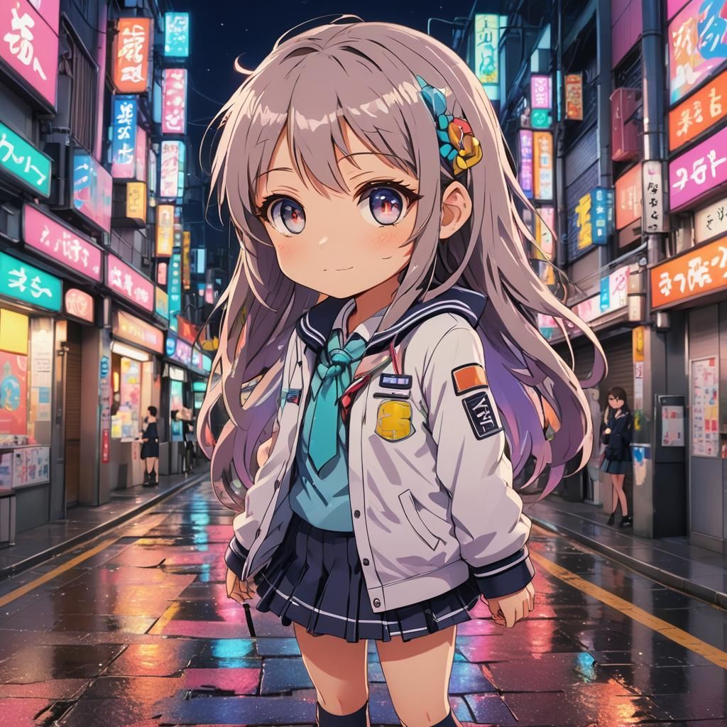 Chibi Girl in Tokyo: Moe Anime Art