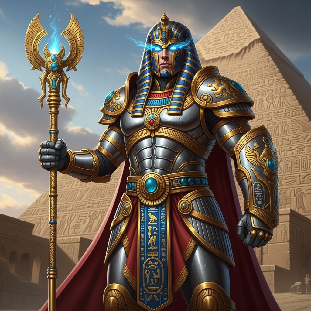 Ancient Egyptian Sorcerer Warrior Digital Painting