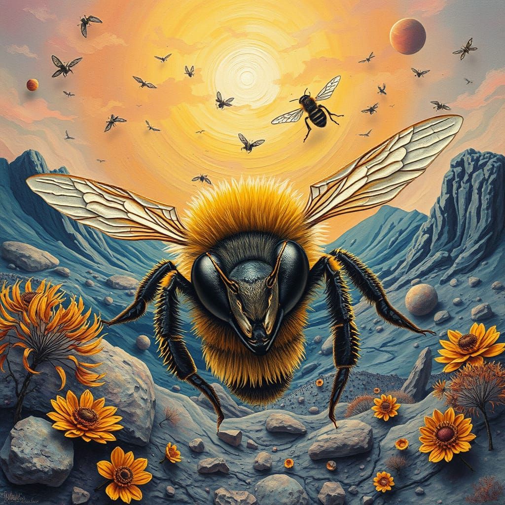 Surreal Autumn on Mars as Seen by a Bee