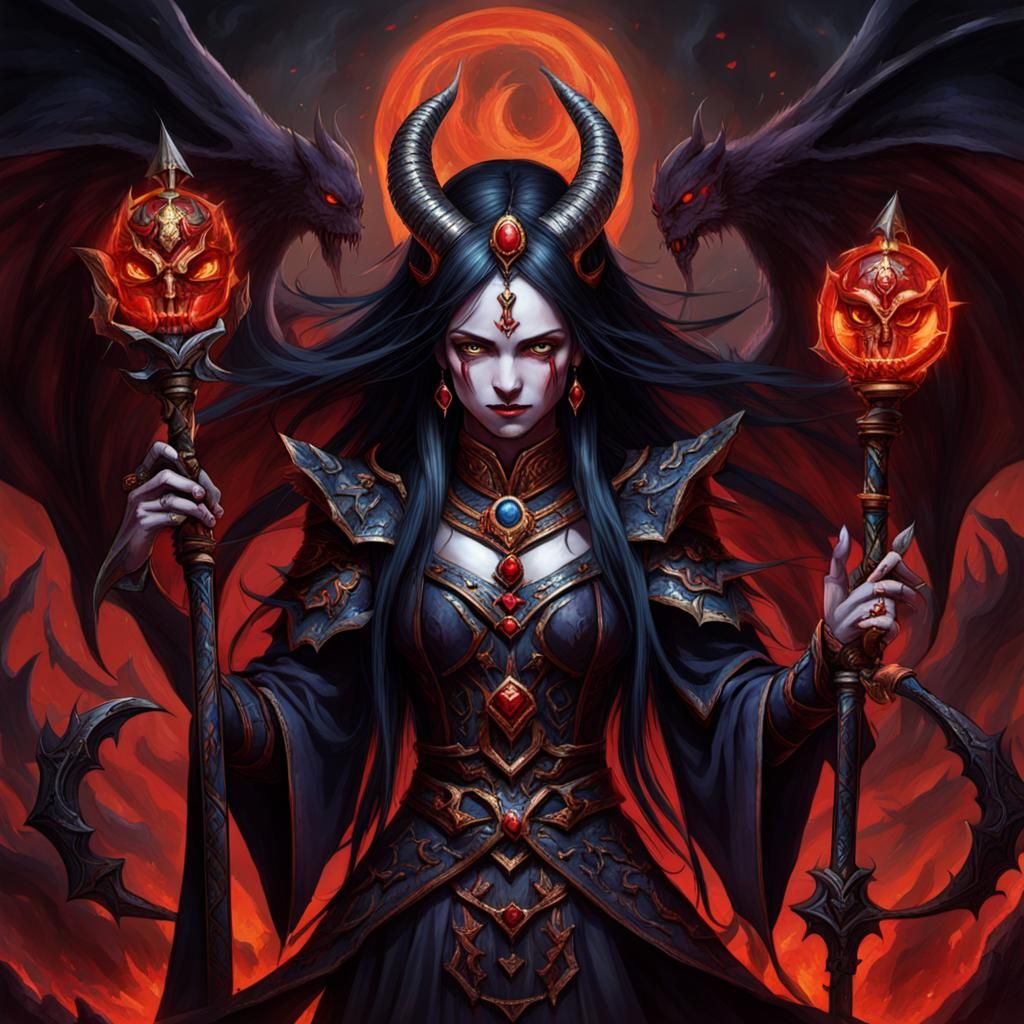 Image of a Demonic Priestess