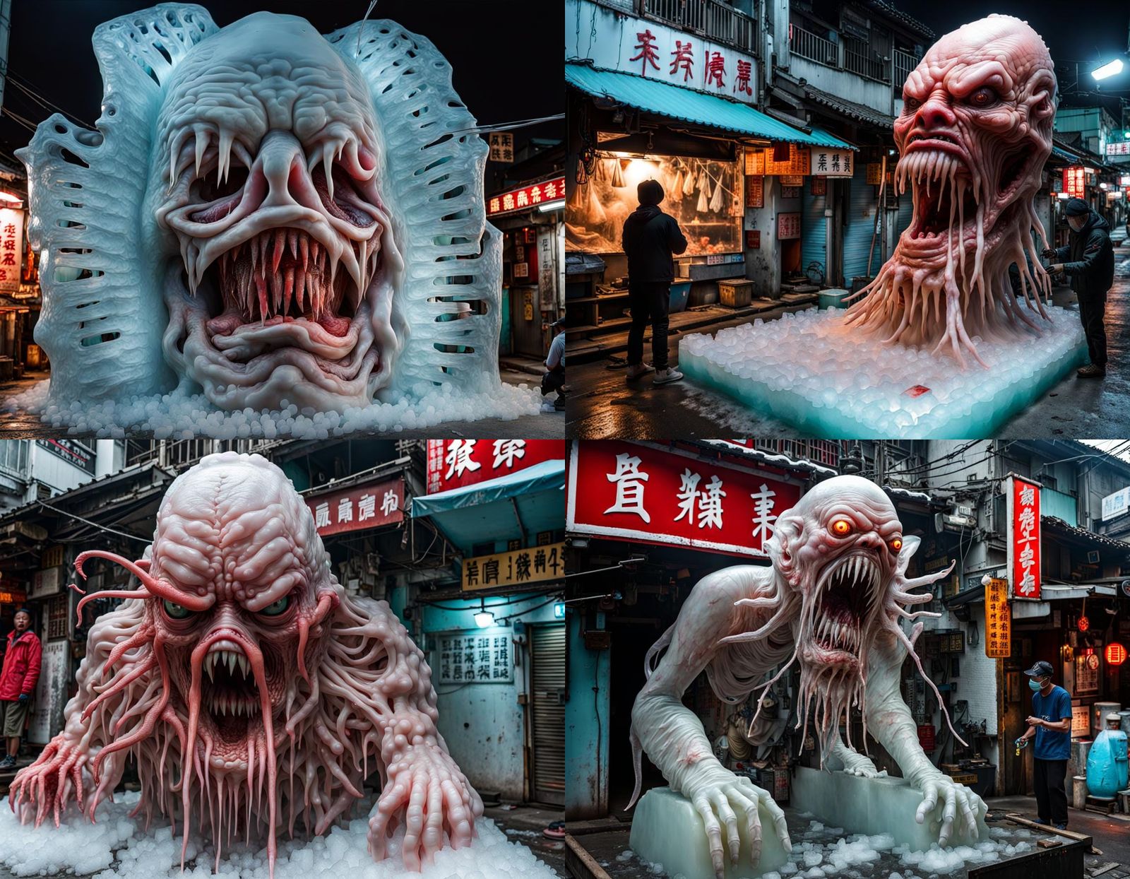 Horrific Ice Monster in Hong Kong Village