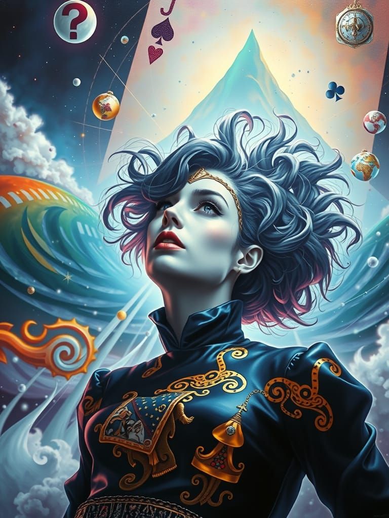 Ethereal Eye in High-Contrast Black and White