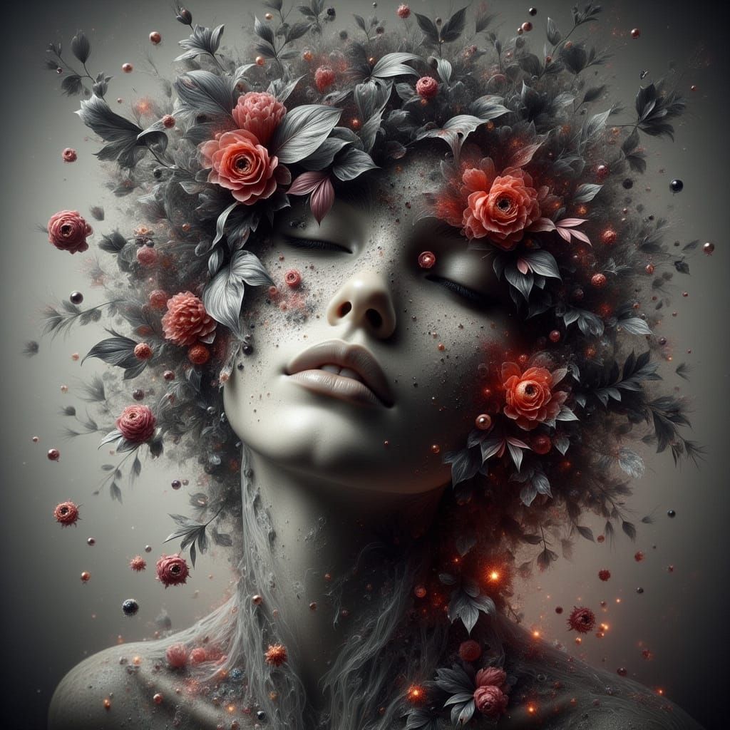 Feminine Power Expressed Through Chaotic Beauty