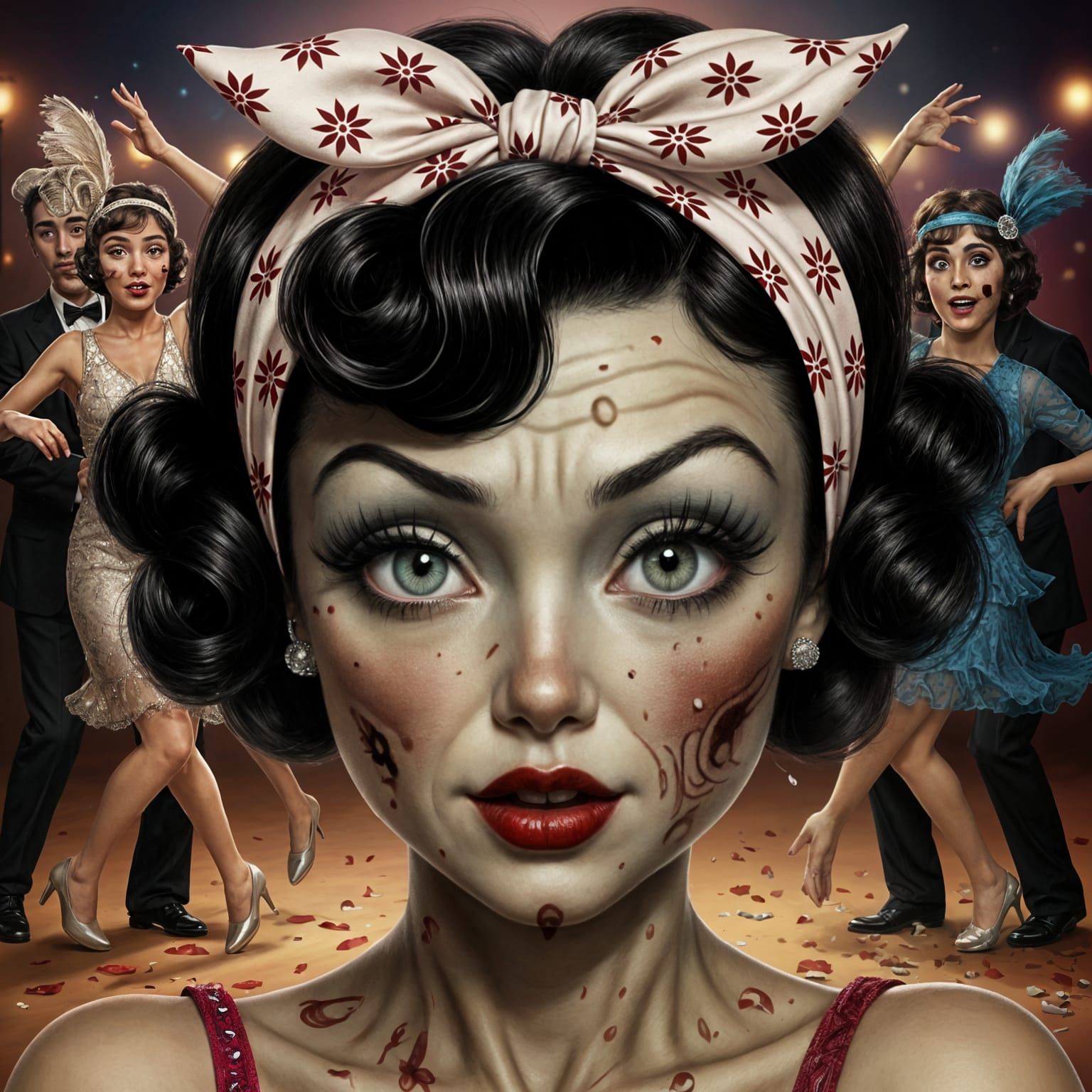 Betty Boop Transforms into a Zombie Dancer