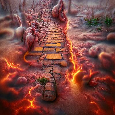 The Beaten Pathway to Hell: Digital Illustration