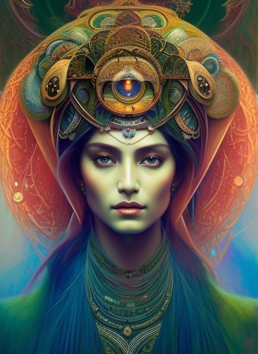 Visionary art ::: portrait of a Seer