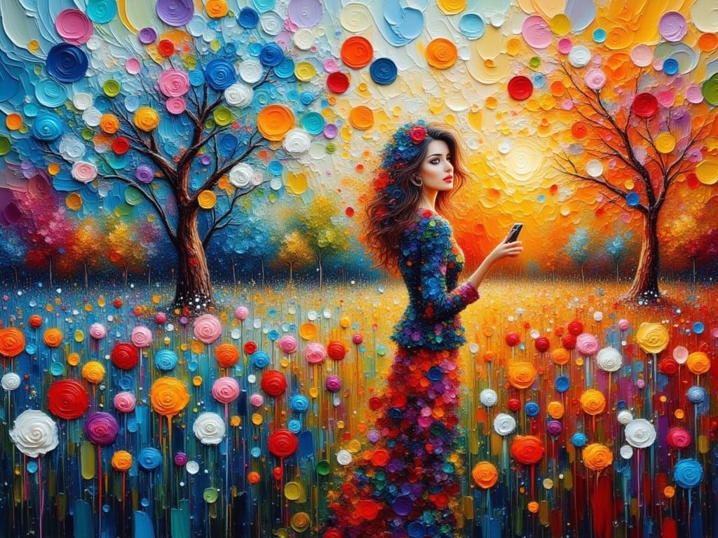 neo-impressionism expressionist style oil painting