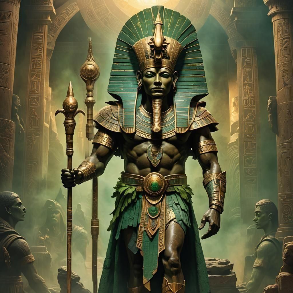 Ash Williams as Osiris: Detailed Matte Painting