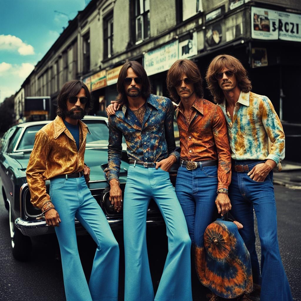 1970s Fashion: Bell Bottoms and Tie-Dye Shirts