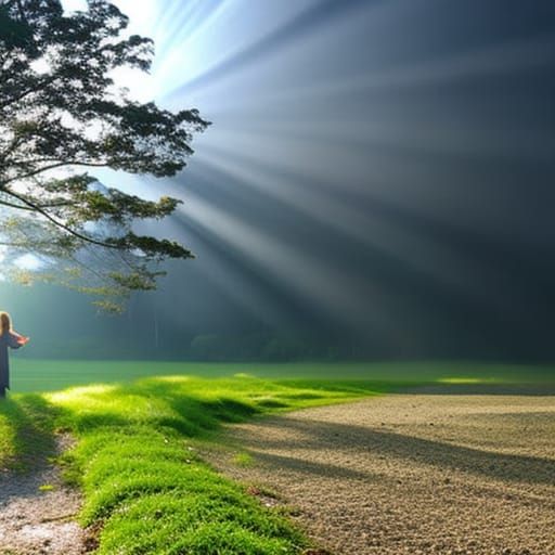 Asian Gothic Female Observes Seasonal Changes