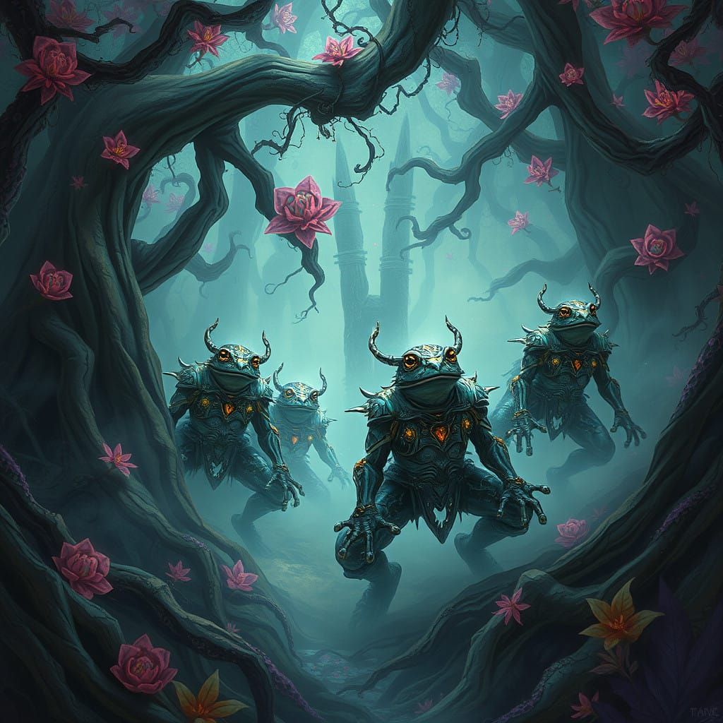 Ancient Amphibious Warriors Emerge from Mystical Forest in O...