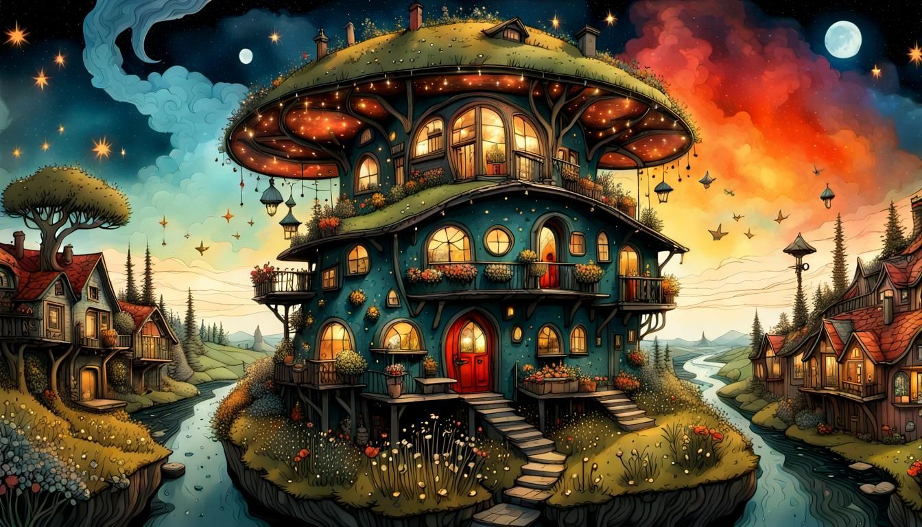 Magical Hobbit Neighborhood by Adolfsson and Jansson