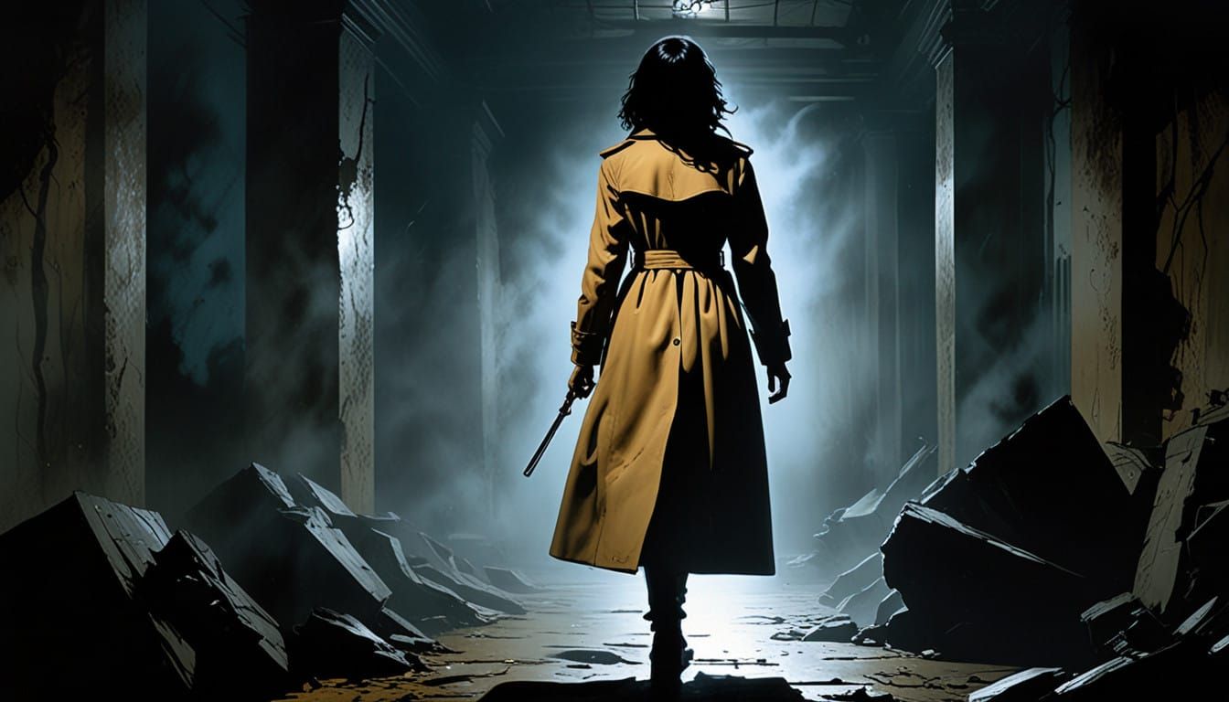 Mysterious Detective Unleashes Dark Secrets in Ink-Painted M...