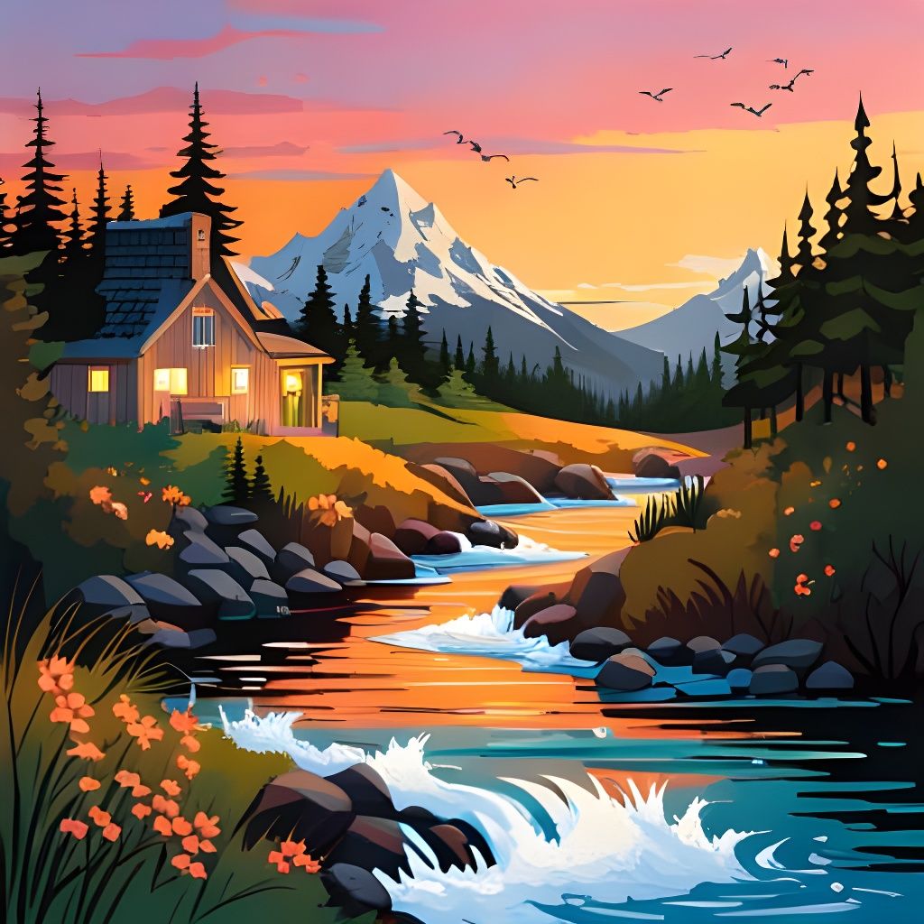 Detailed Chibi Bee Illustration in Gouache Style