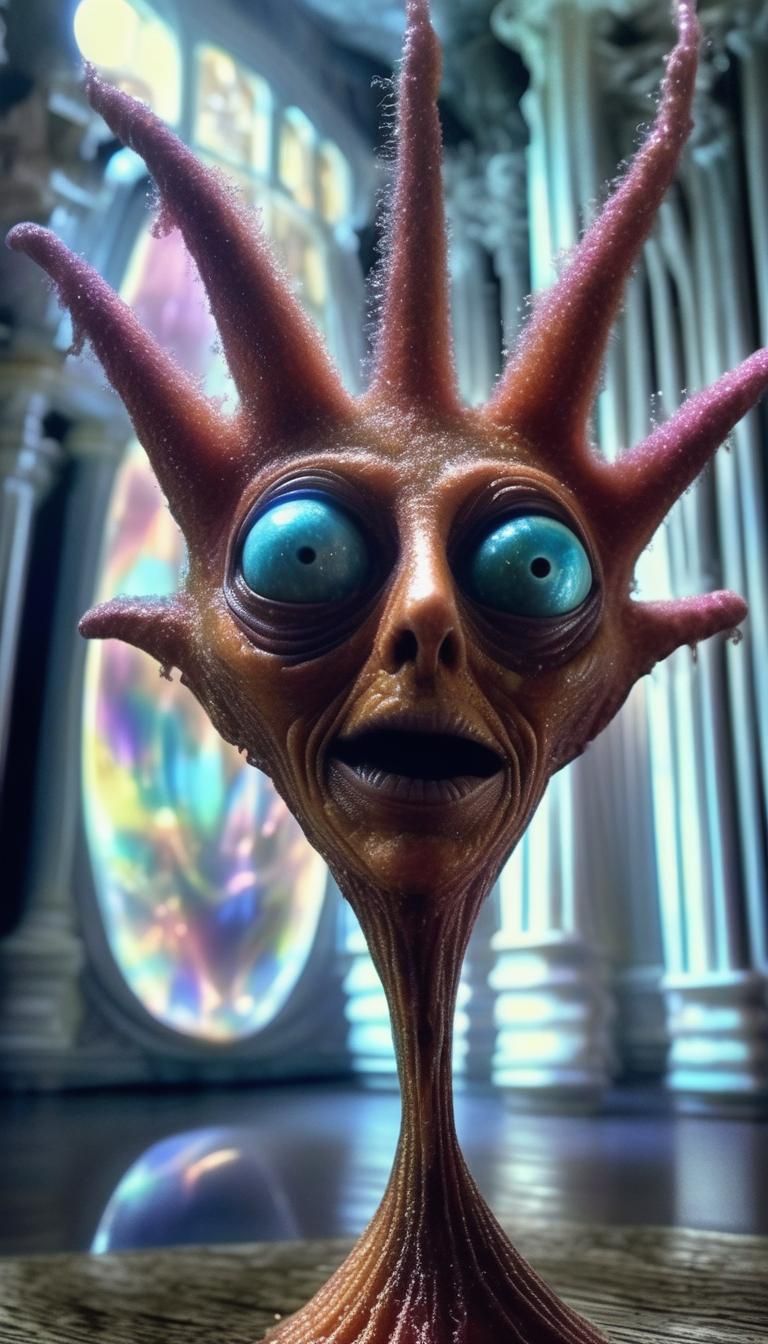 Alien Carnival: Surreal Photorealistic Celebration