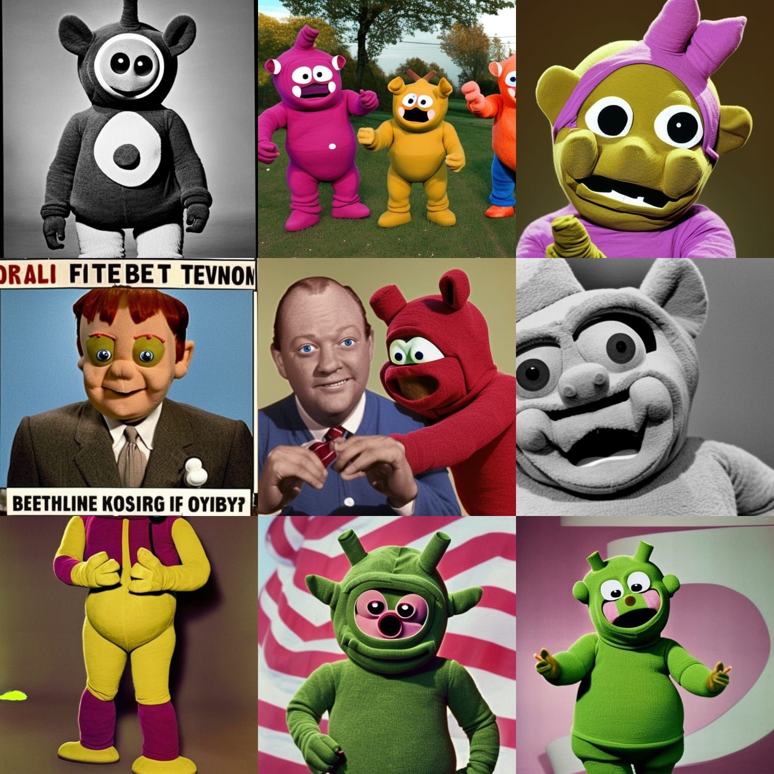 Nightmarish Teletubby Political Campaign