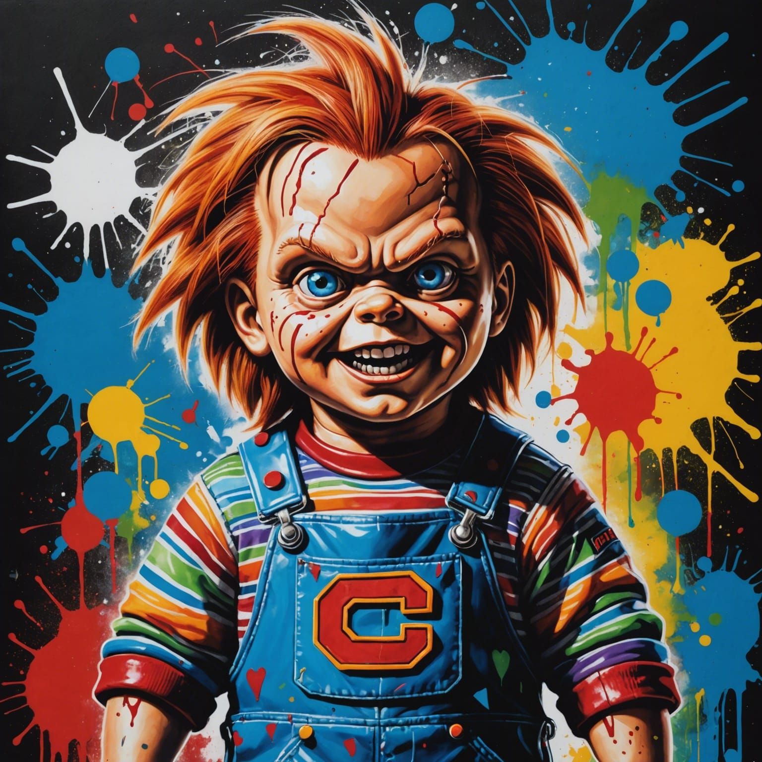 Chucky Graffiti Art in Ultra Quality