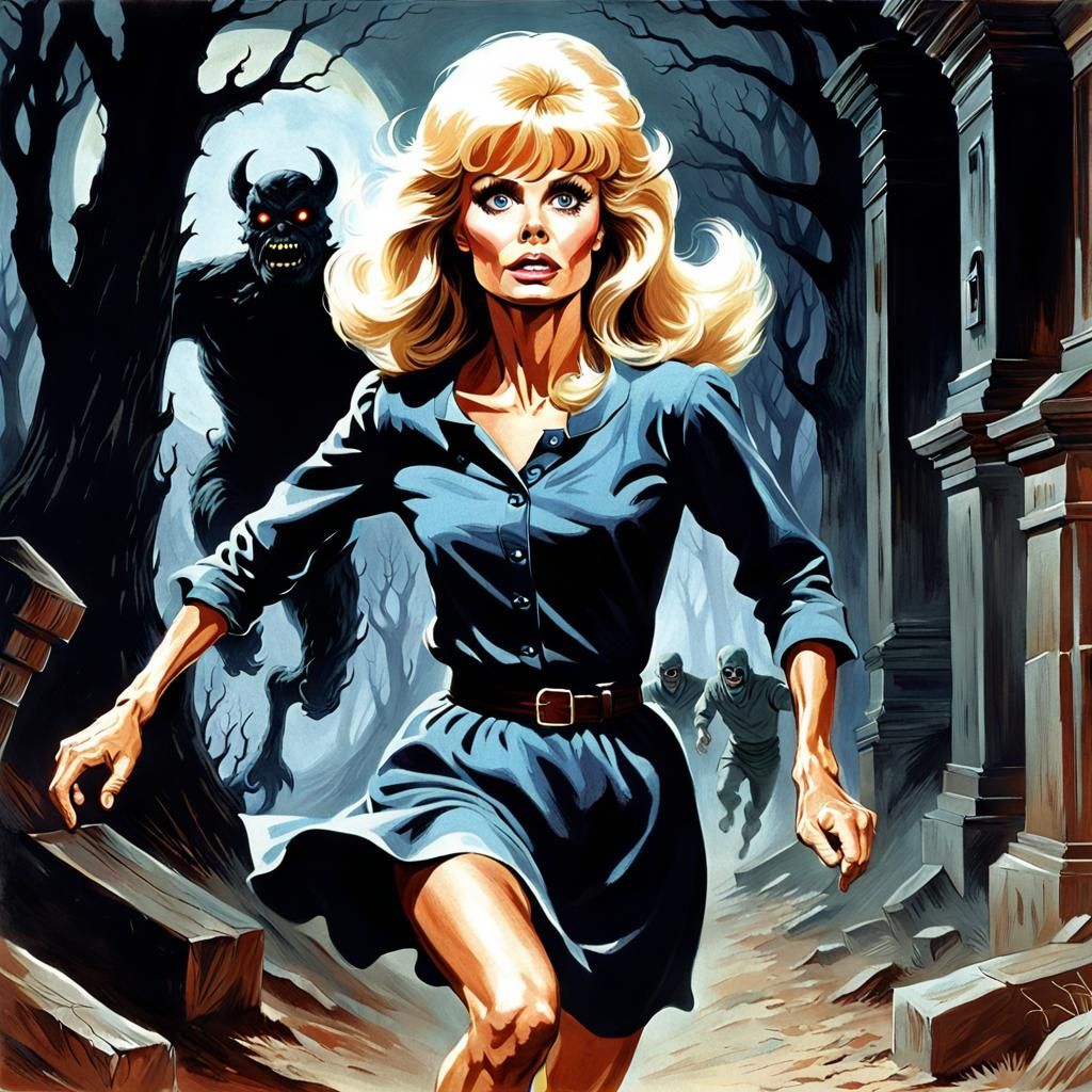 Terrifying Demon Chase Inspired by Engravings