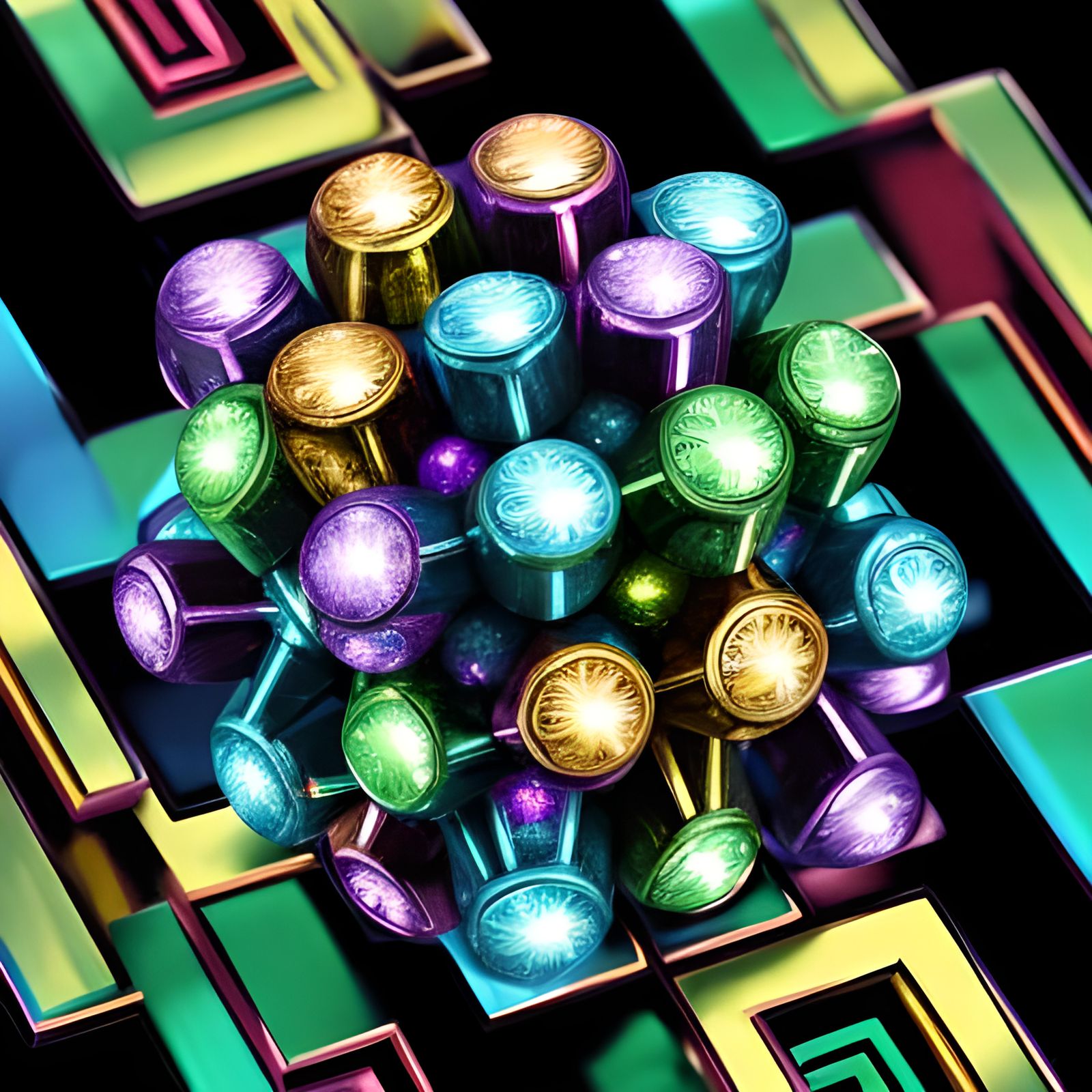 Crystal Bismuth Forms Infinite Biological Patterns