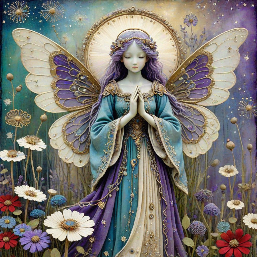 Angel in Nature, Antique Elegance