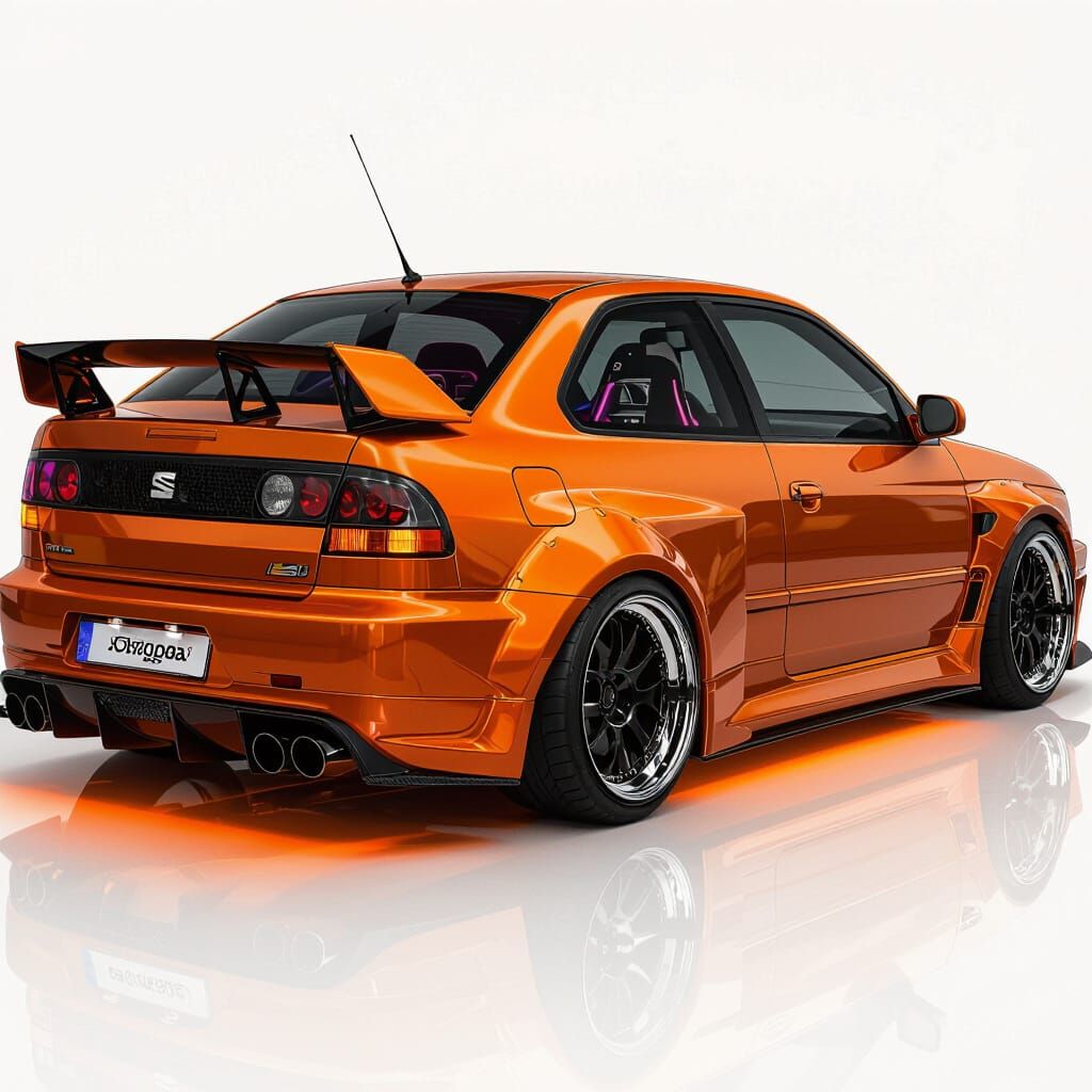 Custom Orange Seat Córdoba with Gullwing Doors