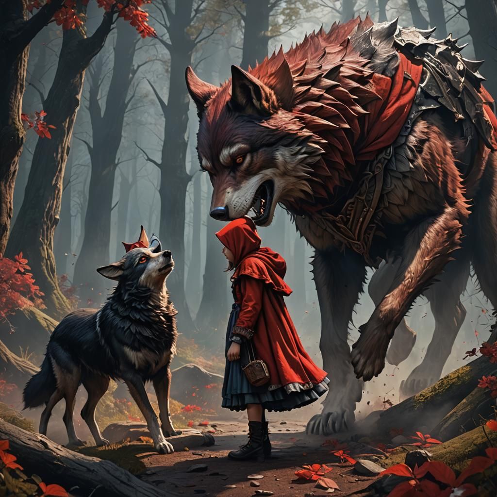 Red Riding Hood: A Kiss with the Wolf