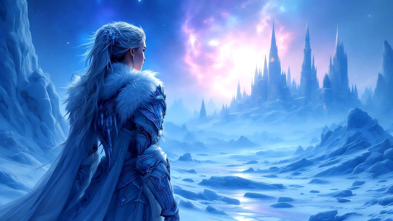 Ethereal Ice Royal Knight on Apocalyptic Winter Battlefield