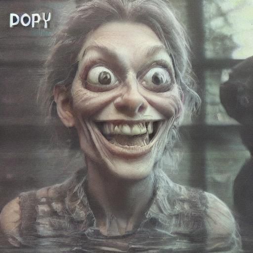 Cyberpunk Doppelgänger Portrayed in a Distorted VHS Aestheti...