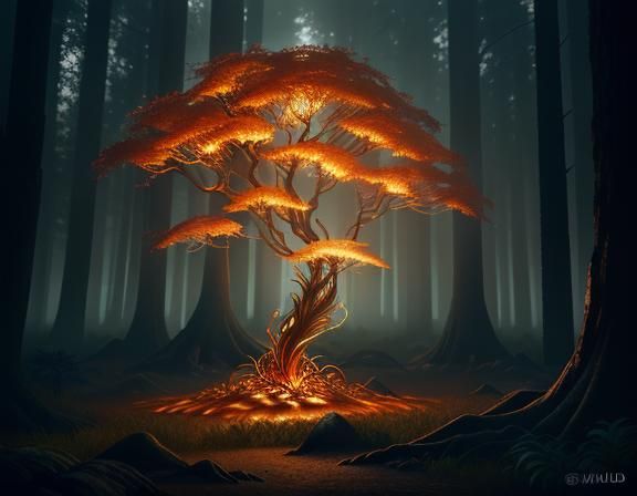 Female Amphibioid in Mystical Forest, 3D Game Art