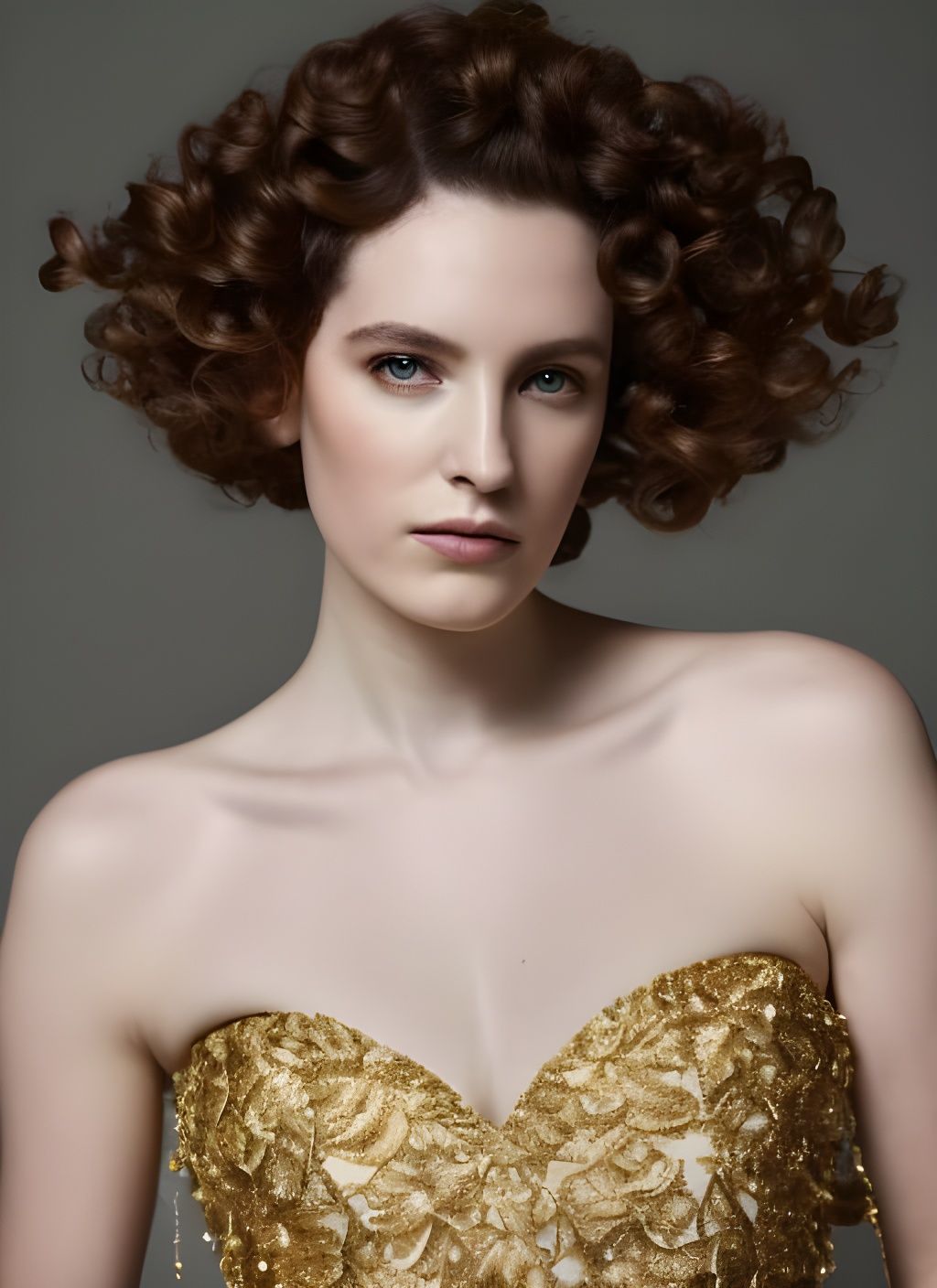 Romantic Portrait of a Pale Queen in Winter